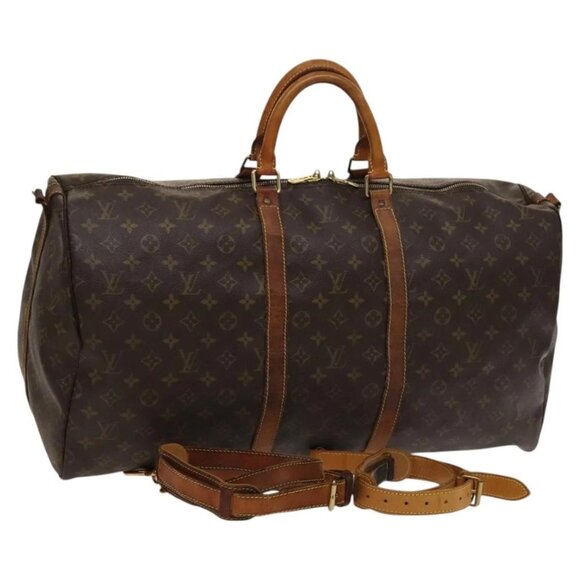 Louis Vuitton Handbags - LOUIS VUITTON Monogram Keepall Bandouliere 55 Boston Bag M41414 LV Auth bs24587